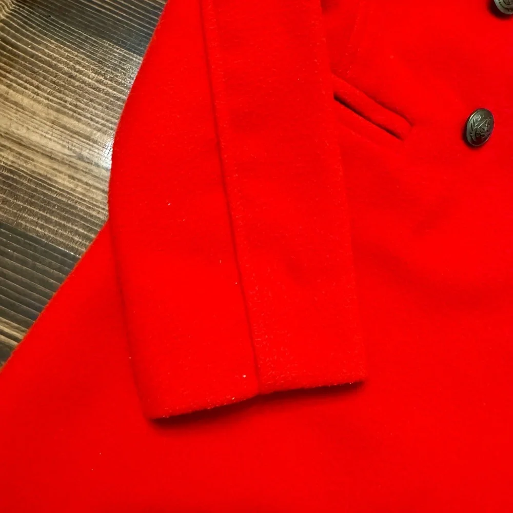 GAP Bright Red Girls Pea‎ Coat